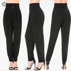 NWT Bebe High Waisted black pants